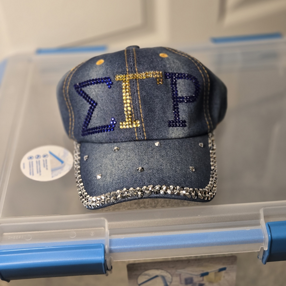 Sigam Gamma Rho Sorority Denim CAP - Picture 4 of 11